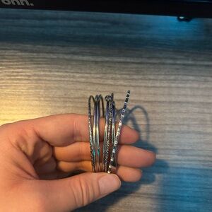 Silver Bangle Set